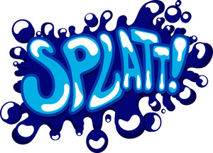 300x216 Clear Water Splash. Vector. Royalty Free Stock Image