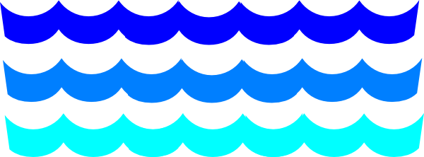 600x222 Line Clipart Ocean Wave