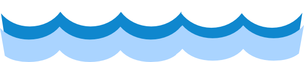 600x123 Water Waves Clip Art