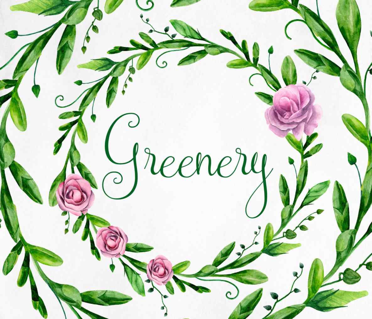 1185x1016 In Garden Clip Art Plant Watercolor Flower Collection Rose Garde