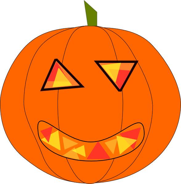 588x597 Silly Pumpkin Clipart