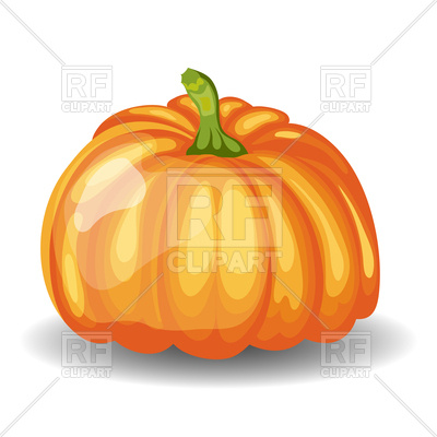 400x400 Watercolor Pumpkin Royalty Free Vector Clip Art Image