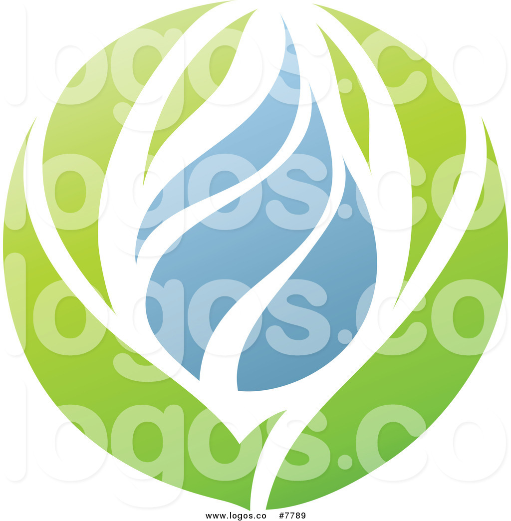 1024x1044 Royalty Free Clip Art Vector Logo Of A Green Blue Leaves