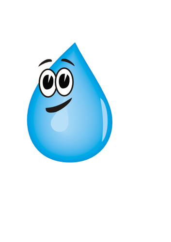 353x500 Smiling Water Droplet Vector Clip Art Public Domain Vectors