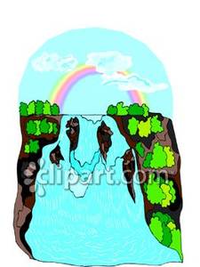 225x300 Over A Waterfall