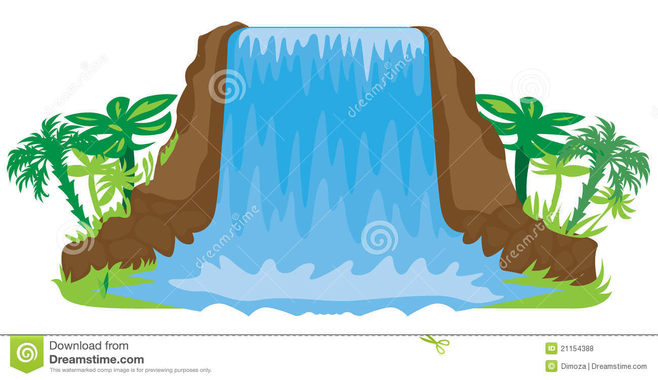 1300x752 See Clipart Waterfall