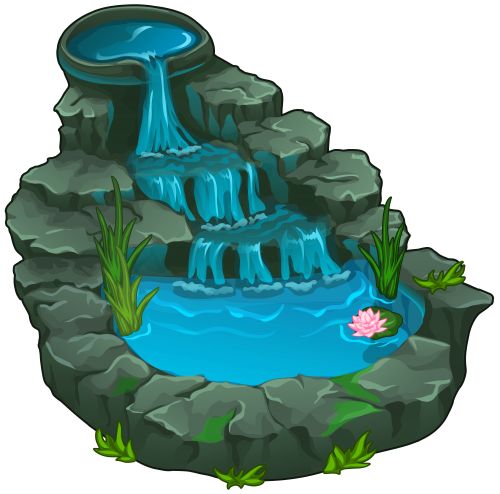 500x494 Water Falls Clipart