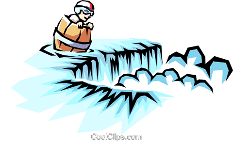 480x297 Barrel Going Over Niagara Falls Royalty Free Vector Clip Art