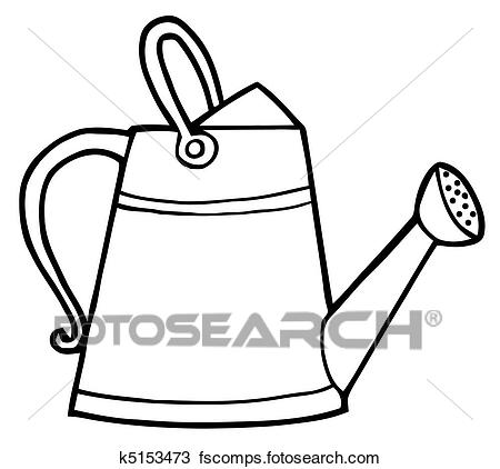 450x422 Clipart Of Gardening Watering Can K5153473