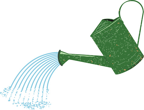 475x363 Watering Can Illustration Clipart