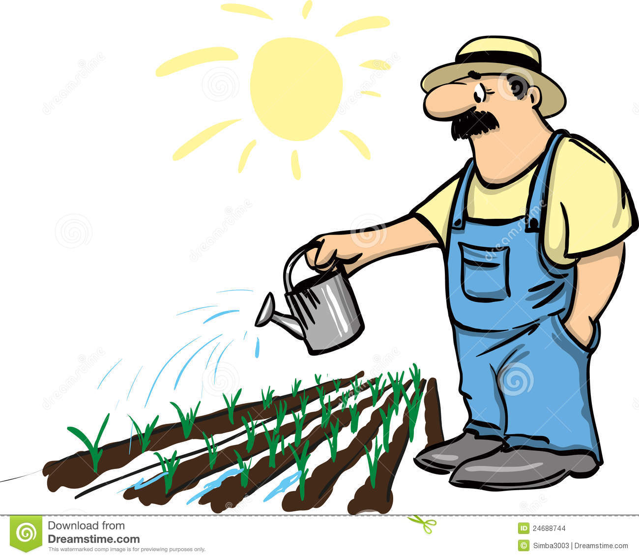 1300x1137 Watering The Garden Clipart