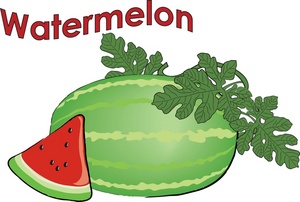 300x202 Black And White Watermelon Clipart Free 3