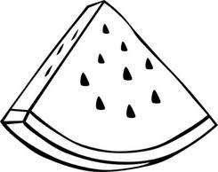245x194 Watermelon Clipart Outline