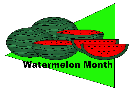 433x298 Watermelon Month Clip Art