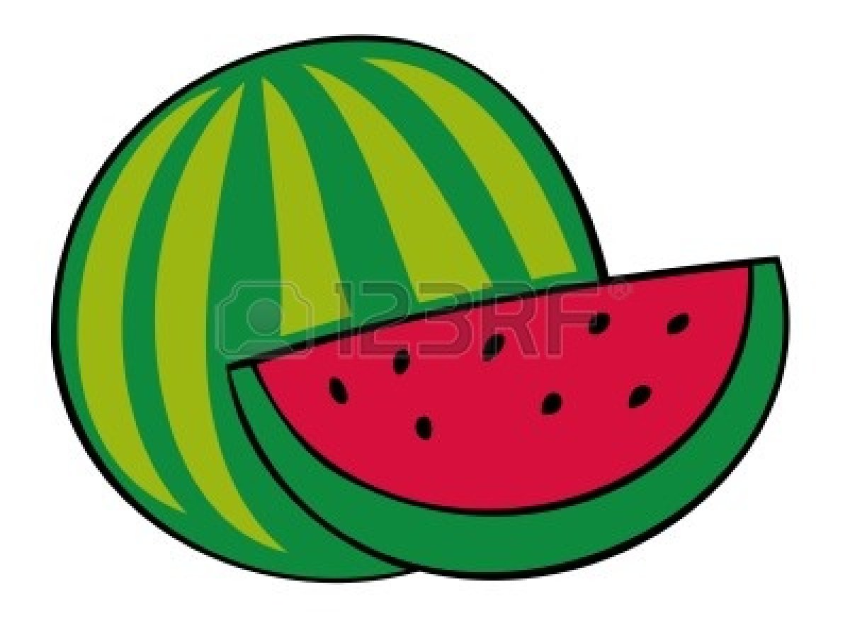 1200x900 Watermelon Cartoon Clipart 2