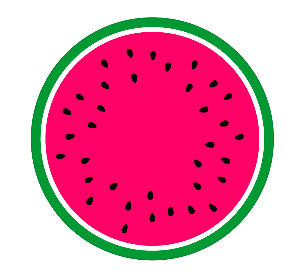 1000x884 Watermelon Clipart Circle