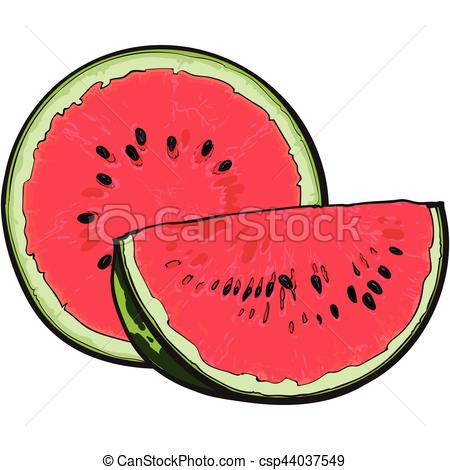 450x470 Watermelon Clipart Ripe
