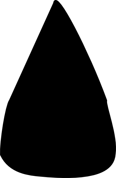 390x597 Black Apple Seed Clip Art