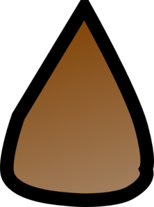 222x298 Brown Apple Seed Clip Art