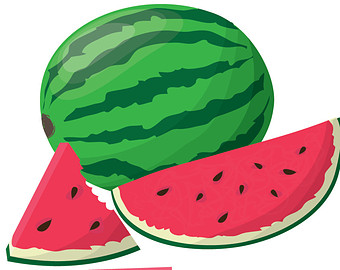 340x270 Seedless Watermelon Slice Clipart Id 45199 Clipart Pictures