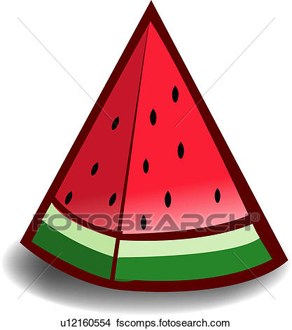 417x470 Clipart Of Fruit, Plants, Plant, Food, Watermelon U12160554