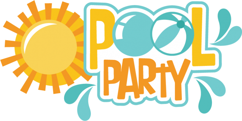 800x400 Flippers Clipart Swimming Pool Party