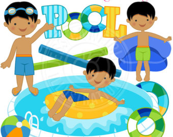 340x270 Pool Party Clip Art Etsy