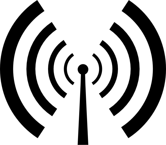 570x500 Antenna And Radio Waves Clip Art Free Vector In Open Office