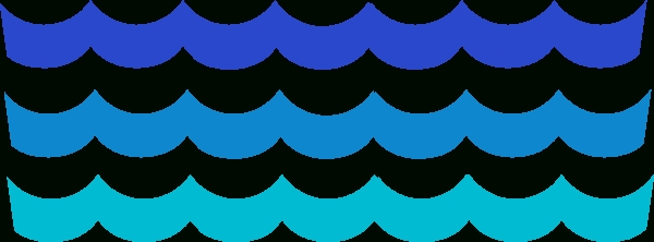 600x222 Ocean Waves Clip Art Vectors Download Free Vector Art Clipartix 2