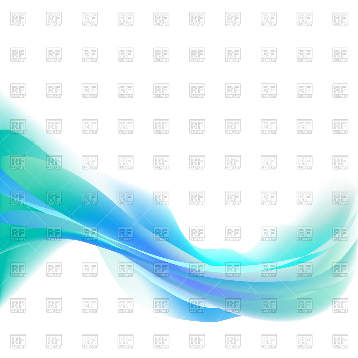 1200x1200 Blue Light Abstract Wave On A White Background Royalty Free Vector