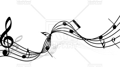 400x225 Musical Notes Wave Royalty Free Vector Clip Art Image