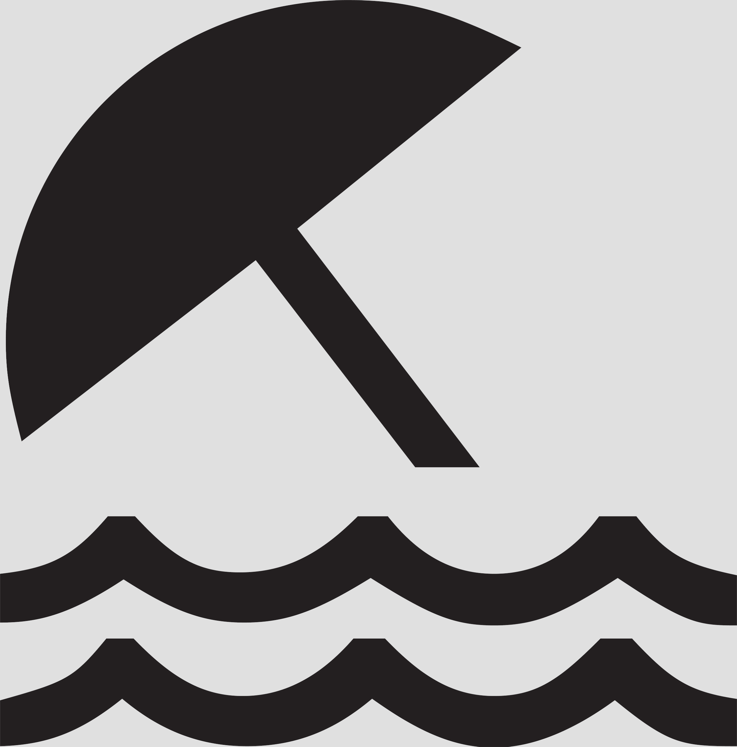 2370x2400 Beach Waves Black White Clipart, Free Beach Waves Black