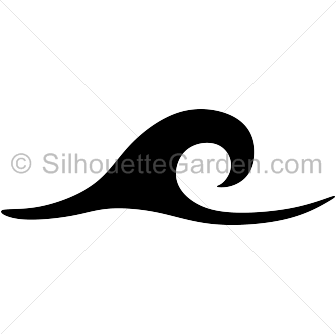336x334 Waves Silhouette Clip Art