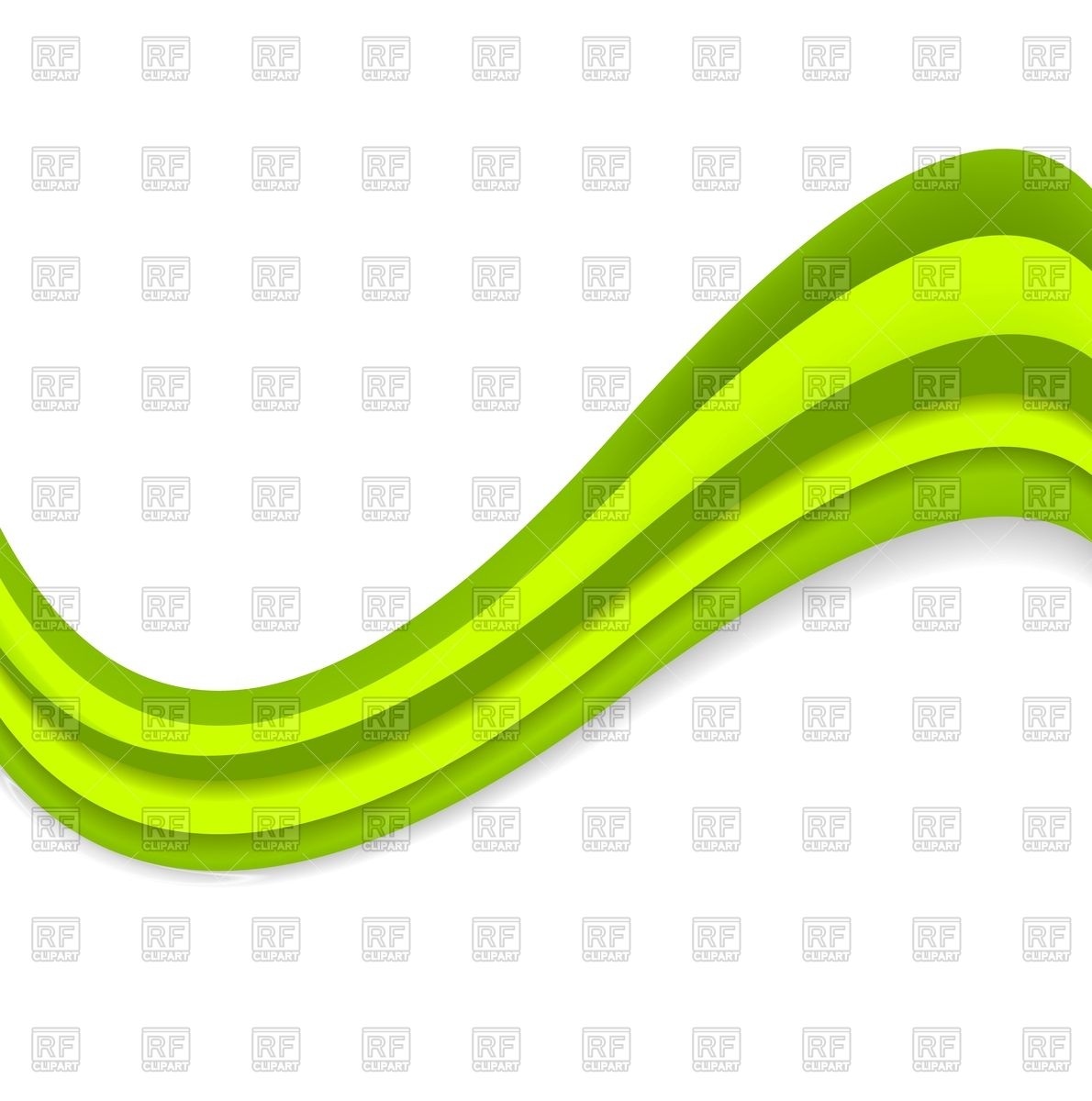 1190x1200 Abstract Green Shiny Wave Royalty Free Vector Clip Art Image