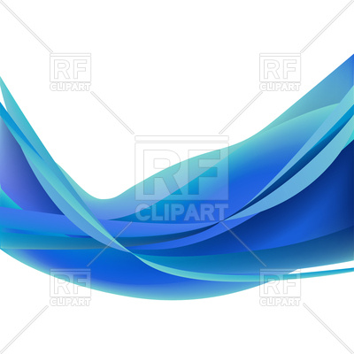 400x400 Blue Abstract Wave Background Royalty Free Vector Clip Art Image