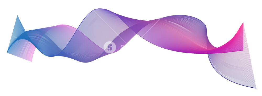 1000x367 Wave Lines Design Vector Royalty Free Stock Image