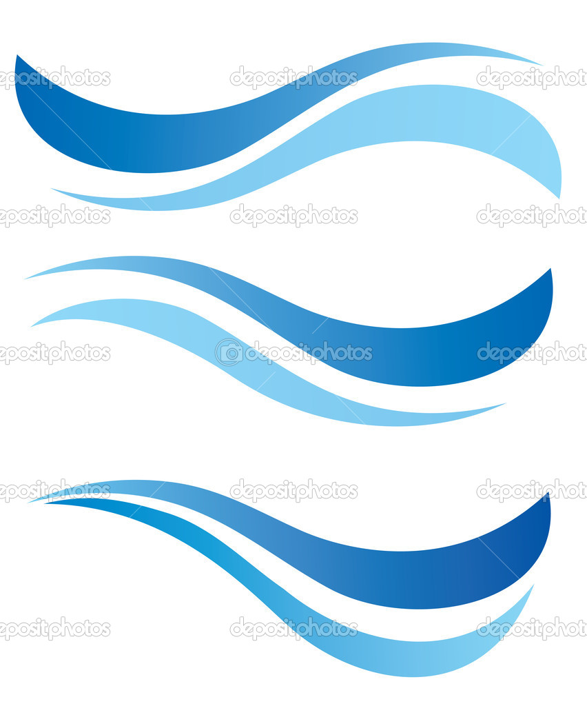 852x1024 Graphic Water Waves Clipart