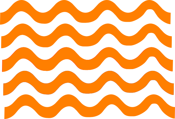 600x410 Orange Wave Lines Clip Art