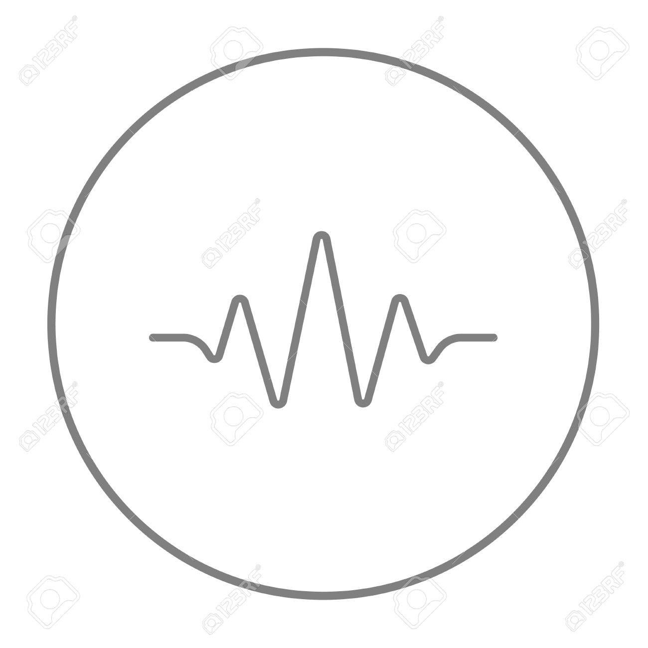 1300x1300 Sound Wave Line Icon For Web, Mobile And Infographics. Vector