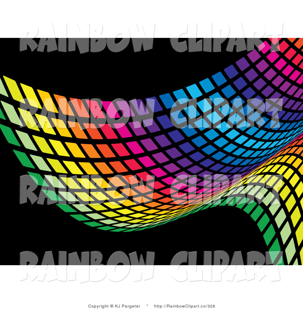 1024x1044 Vector Clip Art Of A Colorful Rainbow Wave Pattern Of Green