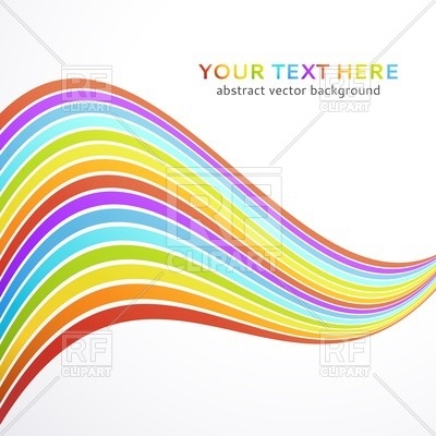 400x400 Abstract Backgroundanner With Wave Of Rainbow Royalty Free