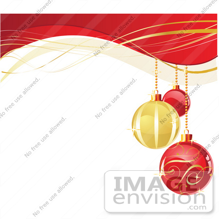 450x450 Stock Illustration Of A Xmas Background With Three Red And Golden