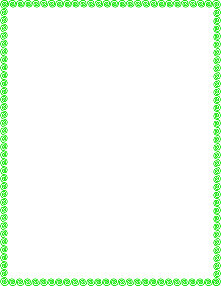 850x1100 Wave Border Clipart