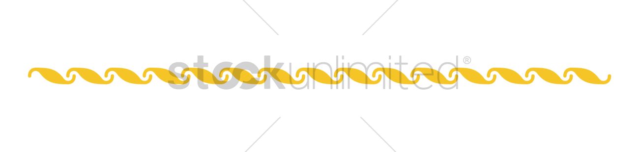 1300x310 Yellow Border Design Vector Image