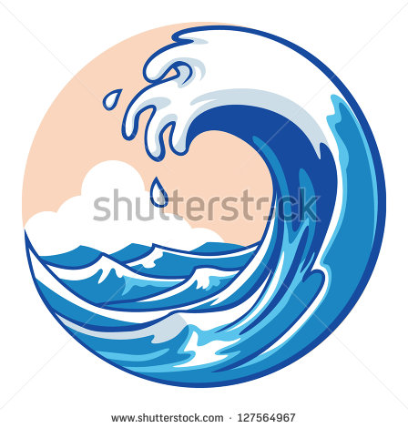 448x470 Ocean Waves Clipart Free
