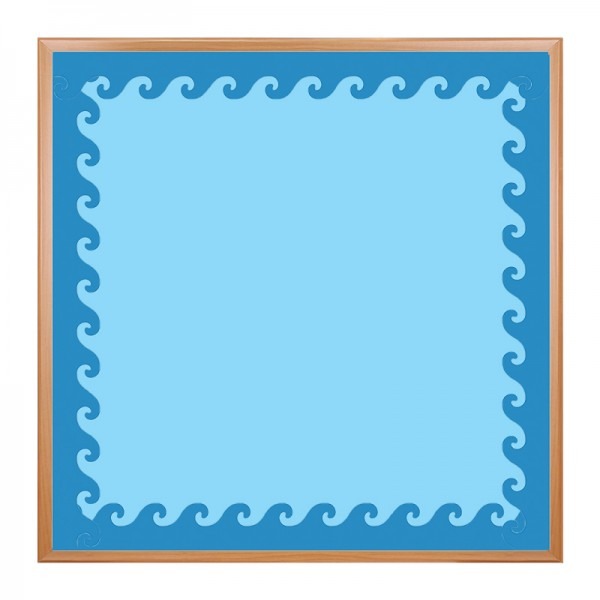 600x600 Classroom Borders With Blue Wave Bulletin Board Borders