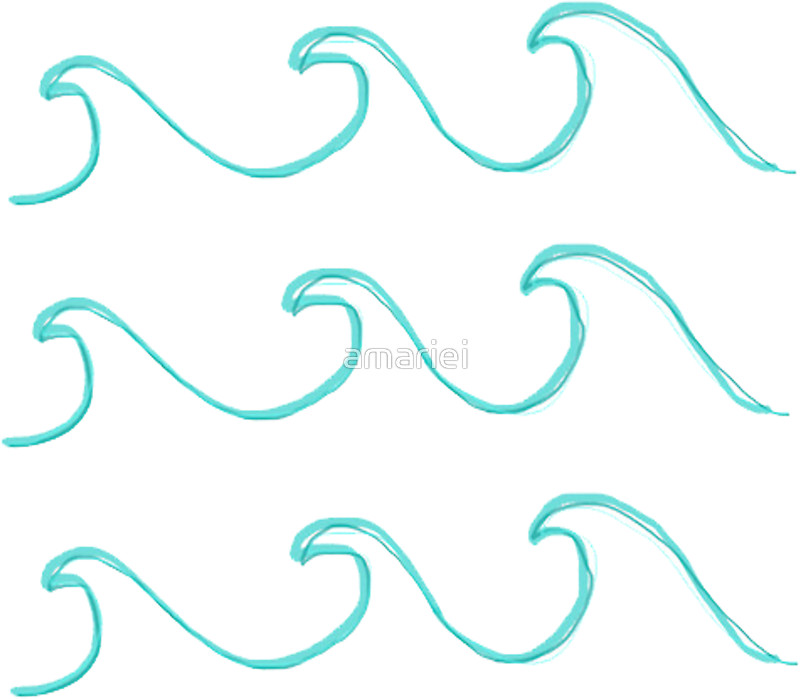 800x699 Doodle Waves Stickers By Amariei Redbubble