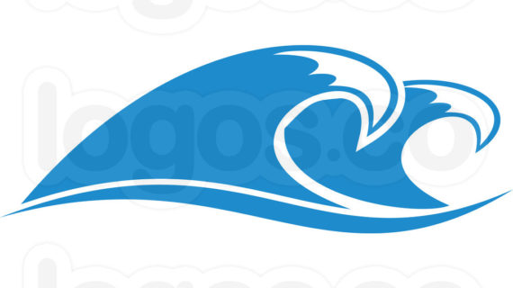 570x320 Ocean Wave Line Drawing Stylized Ocean Waves Storm Line Art Stock