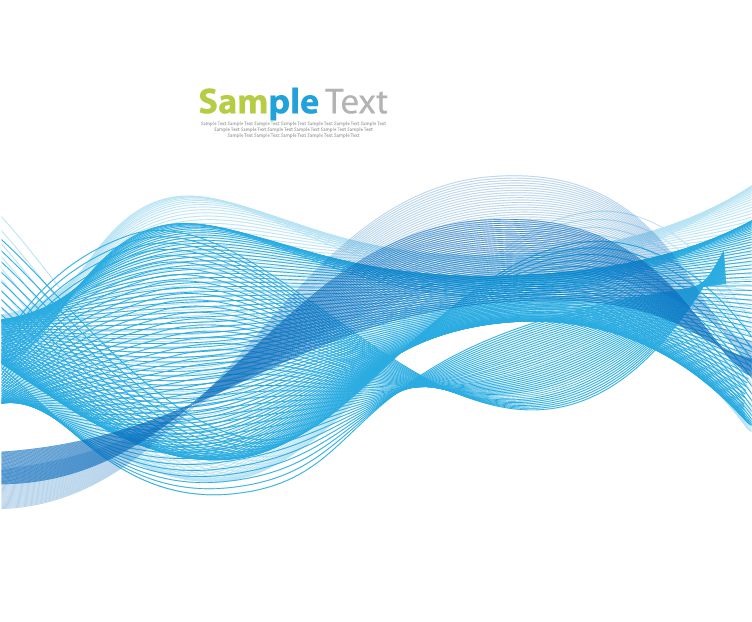 752x622 Abstract Blue Wave Lines Design Background Vector Illustration