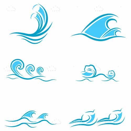 Waves Line Art | Free download on ClipArtMag